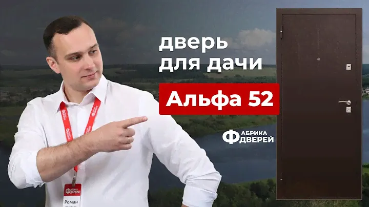Входные двери от эксперта Фабрики дверей: модель Альфа 52 (Альфа)