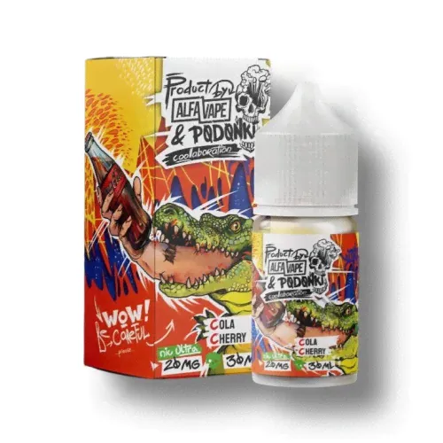 Жидкость Alfa Vape & Podonki Hard Ultra Salt - Cola Cherry 30 мл (20 Ultra)-0