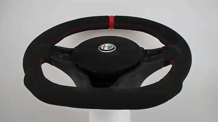 Custom Steering Wheels EU👉 Alfa Romeo Brera Flat bottom Sport grip steering wheel