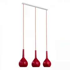Стеклянный подвесной светильник Vetro Red 20513 красный Alfa