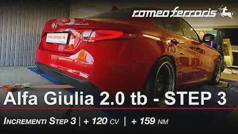 Alfa Romeo Giulia - STEP 3 🏁  | + 120 cv | + 159 nm | ROMEO FERRARIS