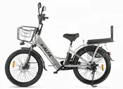 Электровелосипед фэтбайк GREEN CITY e-ALFA Fat серебристый