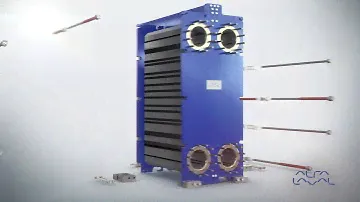 Assembly of Alfa Laval Gasketed plate heat exchanger