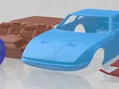 Alfa Romeo Giulia 105 1962 Printable Car 3D Print Model