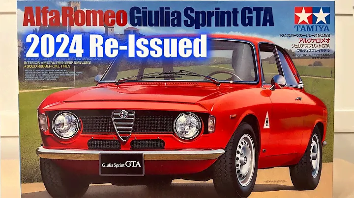 Alfa Romeo Giulia Sprint GTA Tamiya - 2024 Re-issued - Unboxing