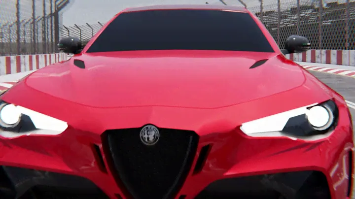 ALFA ROMEO GIULIA GTAM ANIMATION||BLENDER 2.93