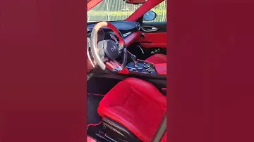 Alfa Romeo Giulia Quadrifoglio - Custom made all red interior