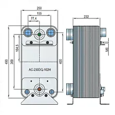 Паяный теплообменник Alfa Laval AC-230DQ-102H-F