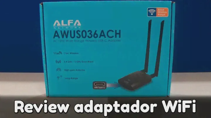 Review ALFA AWUS036ACH USB tipo C  📶 Test de velocidad y comparativa 2.4Ghz vs 5Ghz y cable