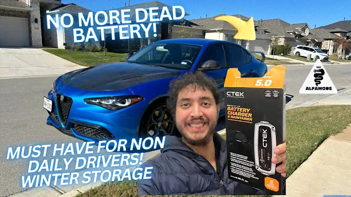 Keep Your Battery Going! Alfa Romeo Giulia Stelvio Battery Charger (CTECK 5.0)