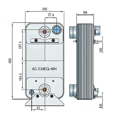 Паяный теплообменник Alfa Laval AC-230EQ-40H-F