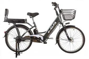 Велогибрид Green City e-ALFA черный