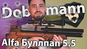 PCP Alfa Dobermann Буллпап 5.5 мм (450 мм, стандартные нарезы) видео обзор