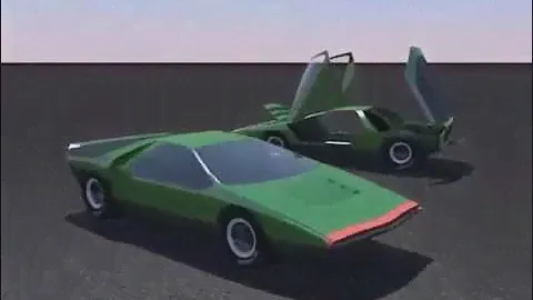 Sketchup Kerkythea Animation (Alfa Romeo Carabo)