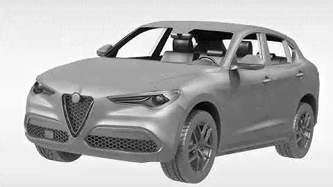 3D Model of Alfa Romeo Stelvio (2018) Review