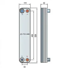 Паяный теплообменник Alfa Laval AC-70X-14H-F