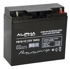 Аккумулятор 12 В, 18 Ач, Alfa Battery FB 18-12