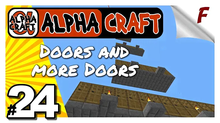🅰 ALPHA CRAFT | Episode 24 | Let's Play Minecraft Survival Video | Adding Doors to the Iron Farm