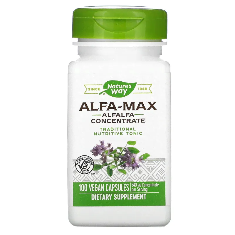 Nature's Way, Alfa-Max, концентрация 10X, 100 капсул