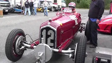 1934 Alfa Romeo P3 Tipo B Start Up and Drive Away