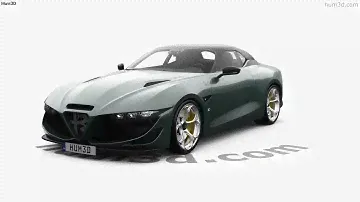 Alfa-Romeo Giulia SWB Zagato 2023 3D model by Hum3D.com