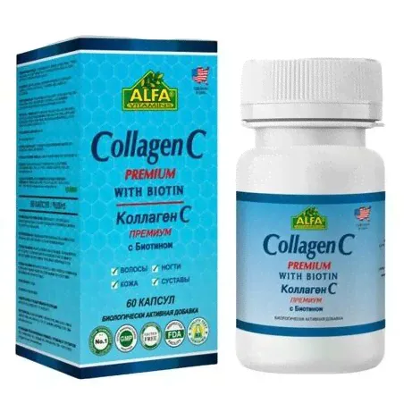 Коллаген С премиум с биотином Alfa Vitamins капсулы 60 шт. в Москве
