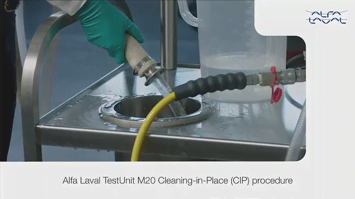 Alfa Laval TestUnit M20 Cleaning-in-Place (CIP) procedure