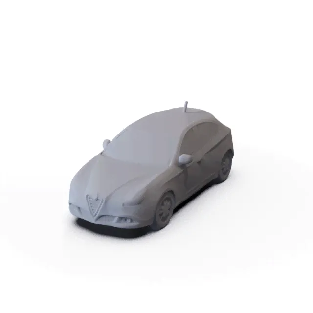 Alfa Romeo Giulietta 2011 PRE-SUPPORTED 3D Model-3