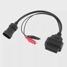 OBD-II 16-контактный разъем-переходник с 3-контактным разъемом-удлинителем OBD-II с Парой зажимов типа "Крокодил" для Fiat-Alfa Lancia 3Pin
