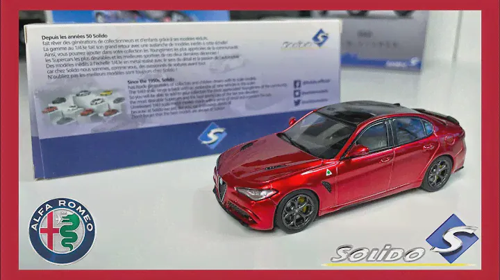 1:43 Alfa Romeo Giulia Quadrifoglio (Monza Red) - Solido [Unboxing]