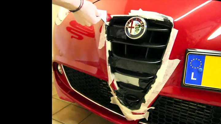 Plasti Dip on Alfa Romeo MiTo Front Grill GTA Style and Rims