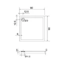 Душевой поддон Aquanet Alfa/Betta 00168433 90x90