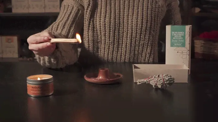 How to Use White Sage and Palo Santo - Tutorial on Lighting Natural Incense for Smudging