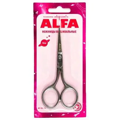 НОЖНИЦЫ "ALFA" ПОРТНОВСКИЕ, 10cм, В БЛИСТЕРЕ-0