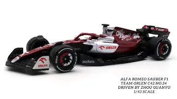 Unboxing Alfa Romeo Sauber F1 Team ORLEN C42 No.24 Zhou Guanyu 1/43 Scale