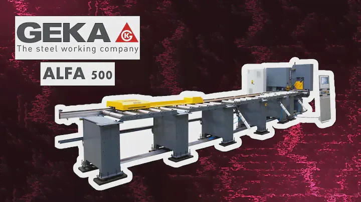 Alfa 500, CNC punching and shearing line for processing flat bars