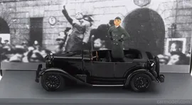ALFA ROMEO - 1750 TORPEDO SPIDER MILANO 1944 WITH BENITO MUSSOLINI FIGURE