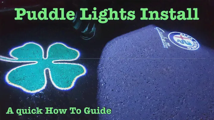 LED Projector puddle lights - How To - install guide on my Alfa Romeo Giulietta QV Cloverleaf