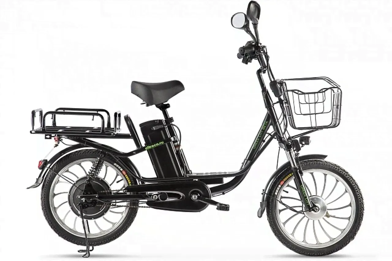 Электровелосипед Велогибрид GREEN CITY E-ALFA Trike (темно-серый 2585)-0