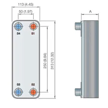 Паяный теплообменник CB30-34H Alfa Laval