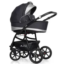 RIKO BASIC Детская коляска 3 в 1 ALFA Ecco 01 графит-серый