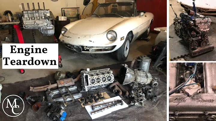 Engine Teardown After Sitting For 44 Years. Project Alfa Romeo Spider 1750!
