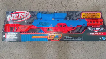 WOLF LR 1 Nerf gun unboxing and testing