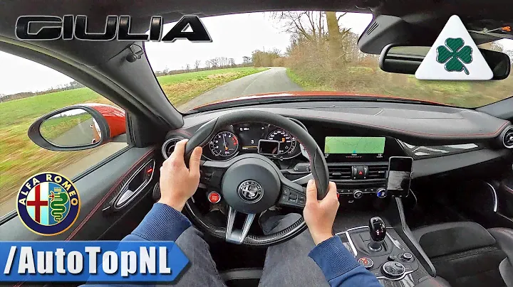 Alfa Romeo Giulia Quadrifoglio 510HP 2.9 V6 BiTurbo POV Test Drive by AutoTopNL