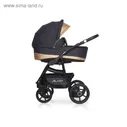 Коляска 3 в 1 Riko Alfa Ecco, цвет графит, песочный