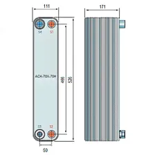 Паяный теплообменник Alfa Laval ACH-70X-70H-F