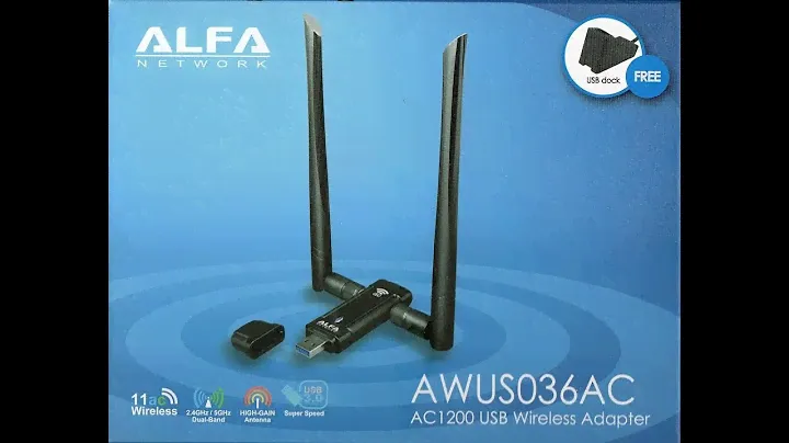 Kali Linux ALFA AWUS036AC driver installation WiFte testكرت الفا ديوال باند الاقل سعرا