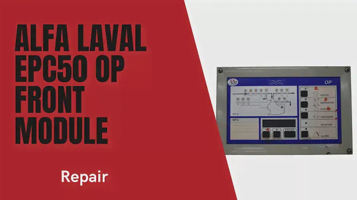 Alfa Laval EPC 50 OP Board Front Module (1) Repair