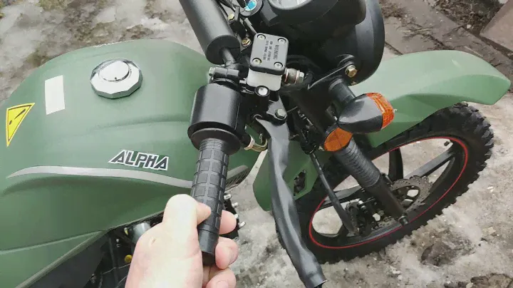 Обзор Мопед ALPHA OFFROAD M-12 (зеленый матовый).