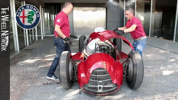 Alfa Romeo GP Tipo 159 Alfetta heading to the F1 British GP